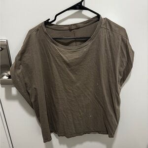 nuuds Mocha Brown Short Sleeve Boxy Tee
